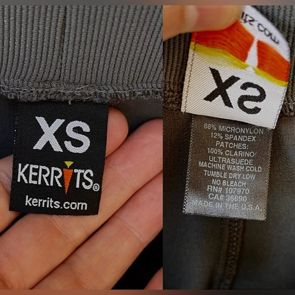 Kerrits Microcord Ribbed Knit Extended Knee Patch Bootcut Riding Pant Sz XS - Picture 2 of 14